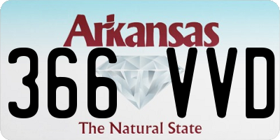 AR license plate 366VVD