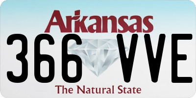 AR license plate 366VVE