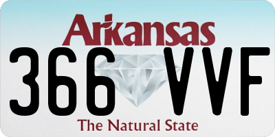 AR license plate 366VVF