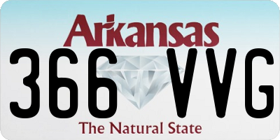 AR license plate 366VVG