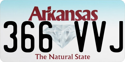 AR license plate 366VVJ