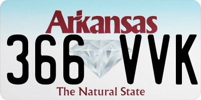 AR license plate 366VVK
