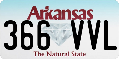 AR license plate 366VVL