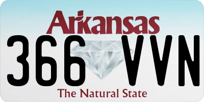 AR license plate 366VVN