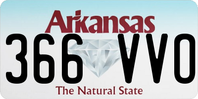 AR license plate 366VVO
