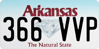 AR license plate 366VVP
