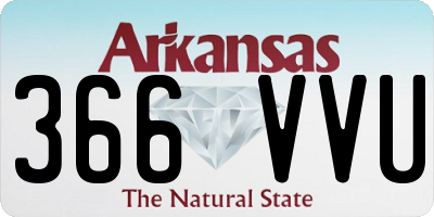 AR license plate 366VVU