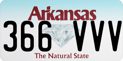 AR license plate 366VVV