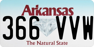 AR license plate 366VVW