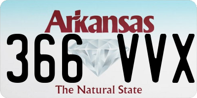 AR license plate 366VVX