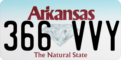 AR license plate 366VVY