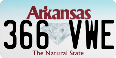 AR license plate 366VWE