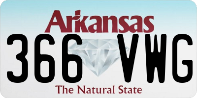 AR license plate 366VWG