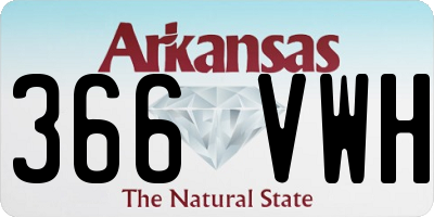 AR license plate 366VWH