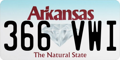 AR license plate 366VWI