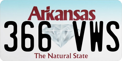 AR license plate 366VWS