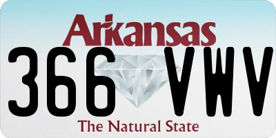 AR license plate 366VWV