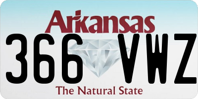 AR license plate 366VWZ