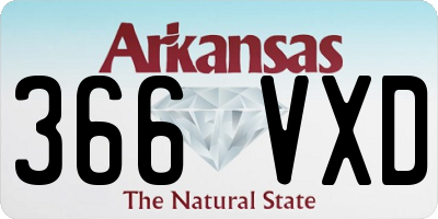 AR license plate 366VXD