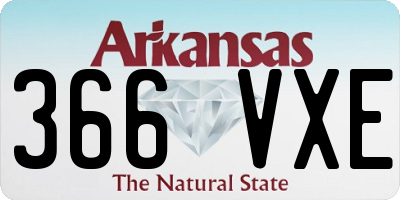 AR license plate 366VXE