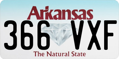 AR license plate 366VXF