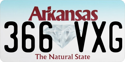 AR license plate 366VXG