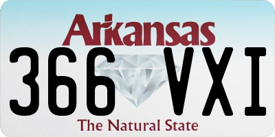 AR license plate 366VXI