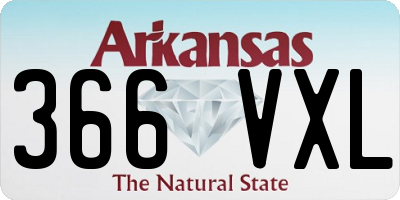 AR license plate 366VXL