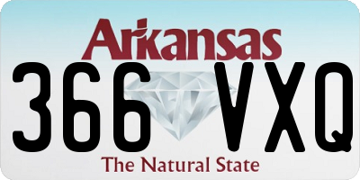 AR license plate 366VXQ