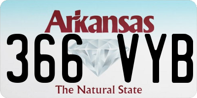 AR license plate 366VYB