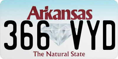 AR license plate 366VYD