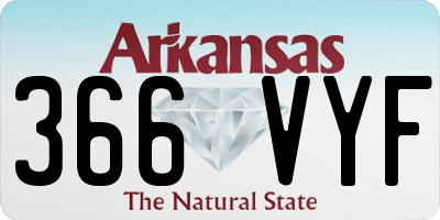 AR license plate 366VYF