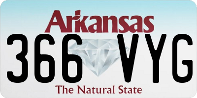AR license plate 366VYG