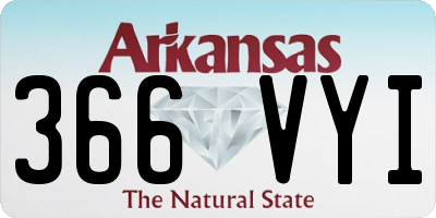 AR license plate 366VYI