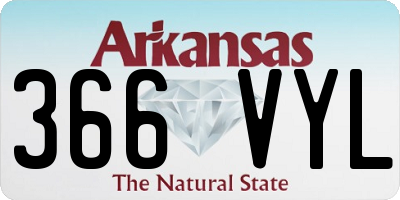 AR license plate 366VYL
