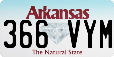 AR license plate 366VYM