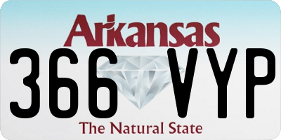 AR license plate 366VYP