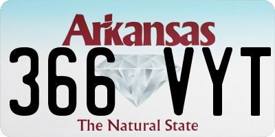 AR license plate 366VYT