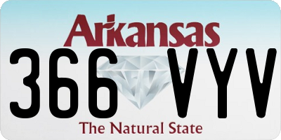 AR license plate 366VYV