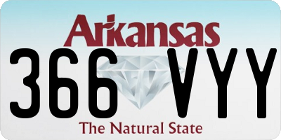 AR license plate 366VYY