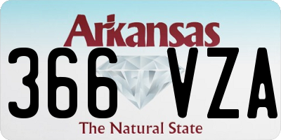 AR license plate 366VZA