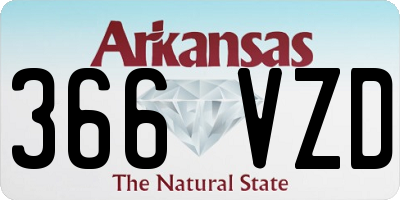 AR license plate 366VZD
