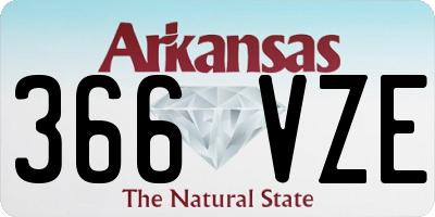AR license plate 366VZE