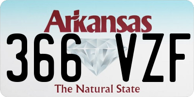 AR license plate 366VZF