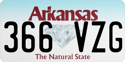 AR license plate 366VZG