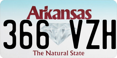 AR license plate 366VZH
