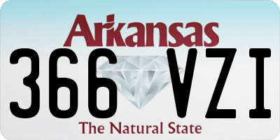 AR license plate 366VZI