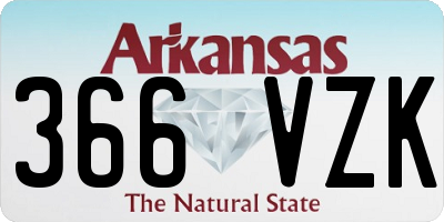 AR license plate 366VZK