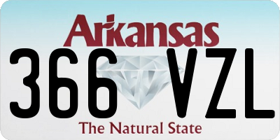 AR license plate 366VZL