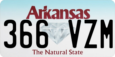 AR license plate 366VZM